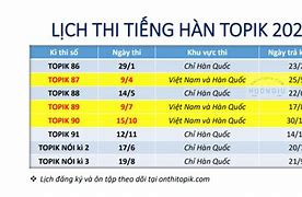 Các Kỳ Thi Topik Năm 2023 Ở Việt Nam Không Có