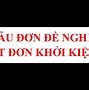 Mẫu Xin Rút Đơn Kiến Nghị